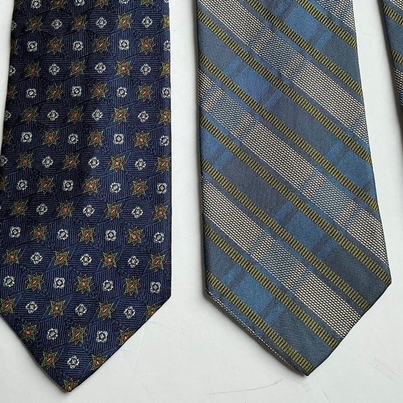 2 Hickey Freeman classy all silk ties made in England 🏴 - Picture 6 of 6